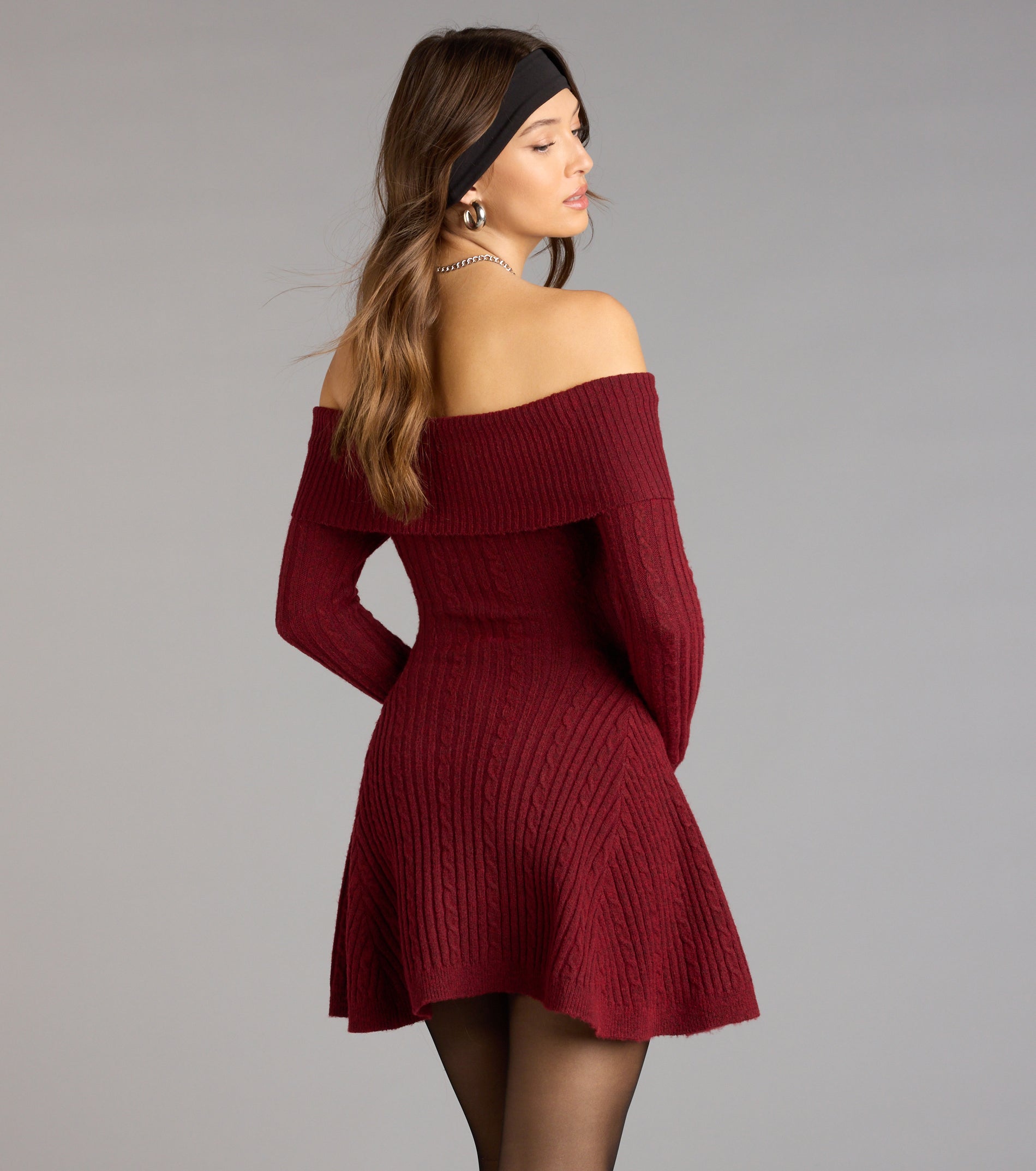 Taupe Wrap Dress