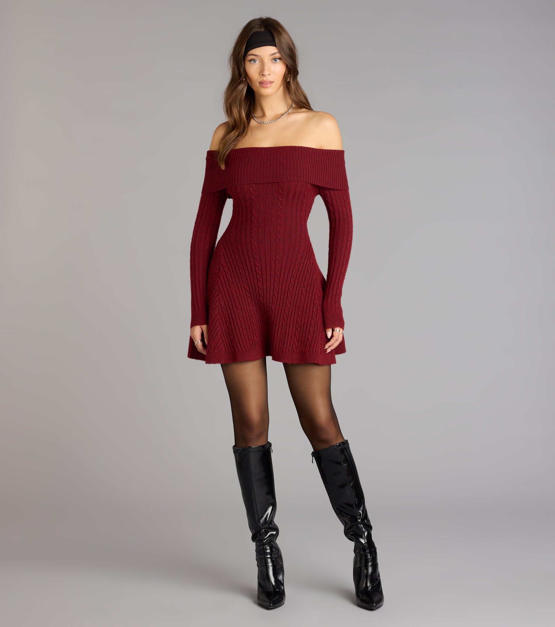Taupe Wrap Dress