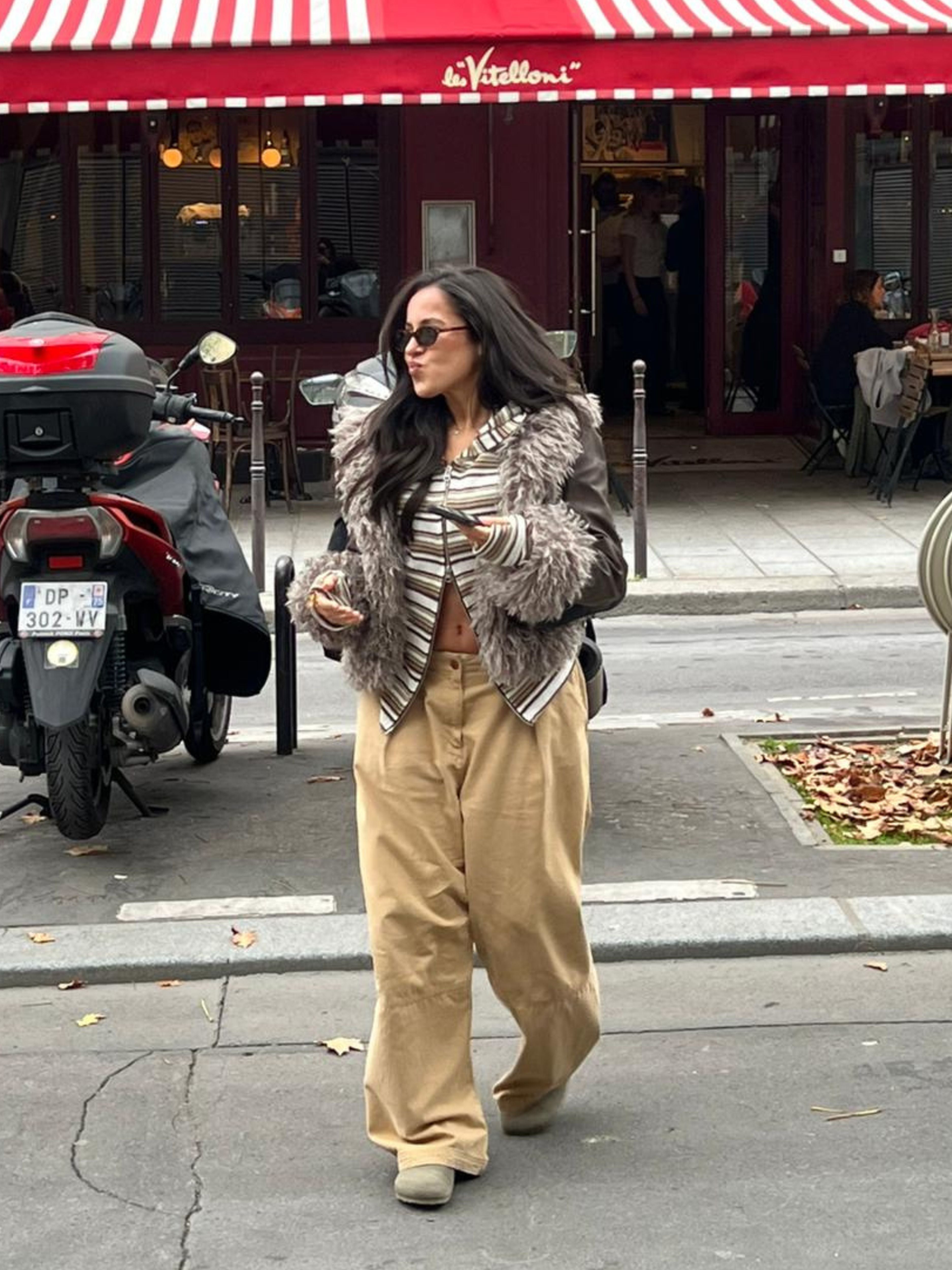 Striped Knit Button Cardigan