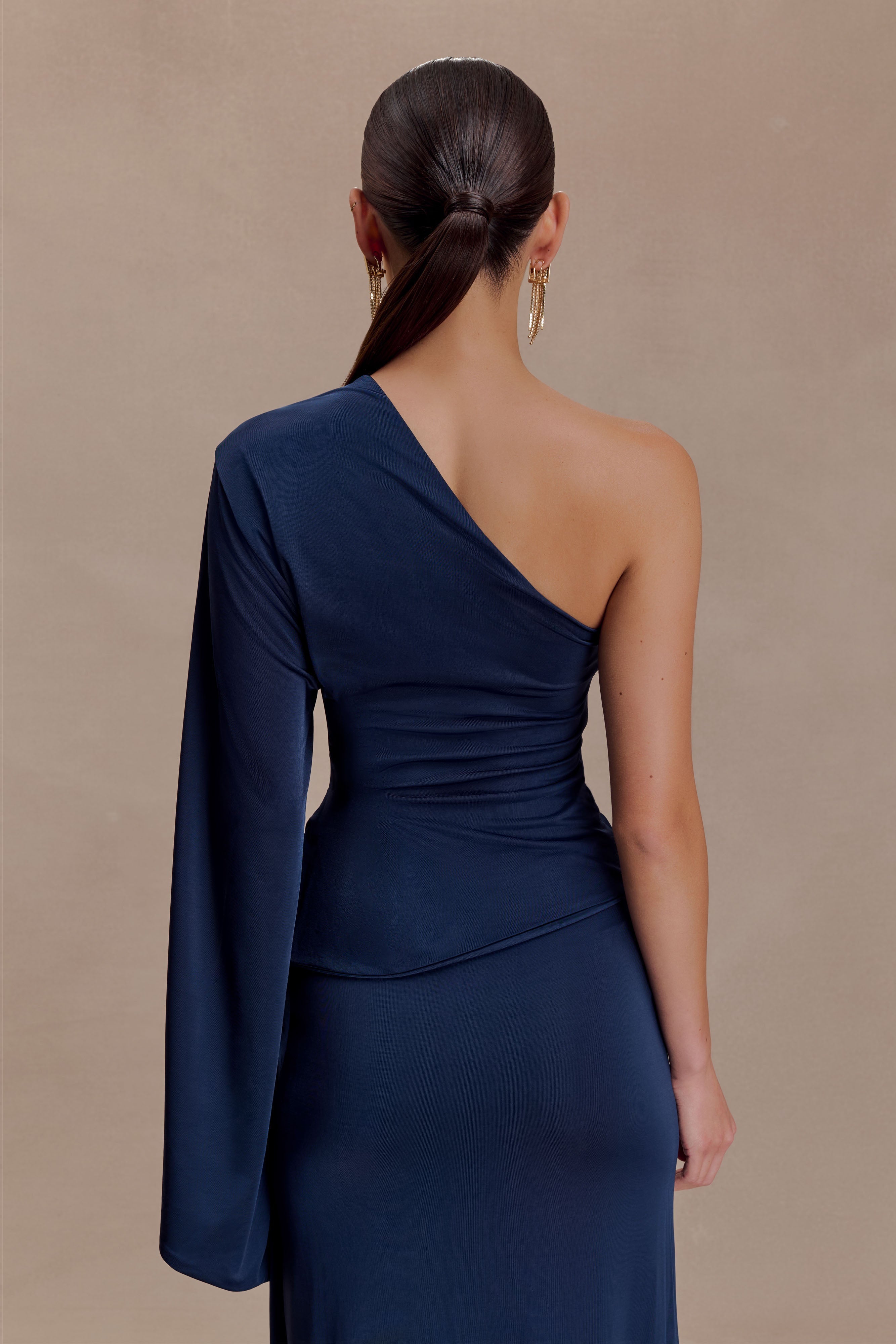 Satin One Shoulder Top