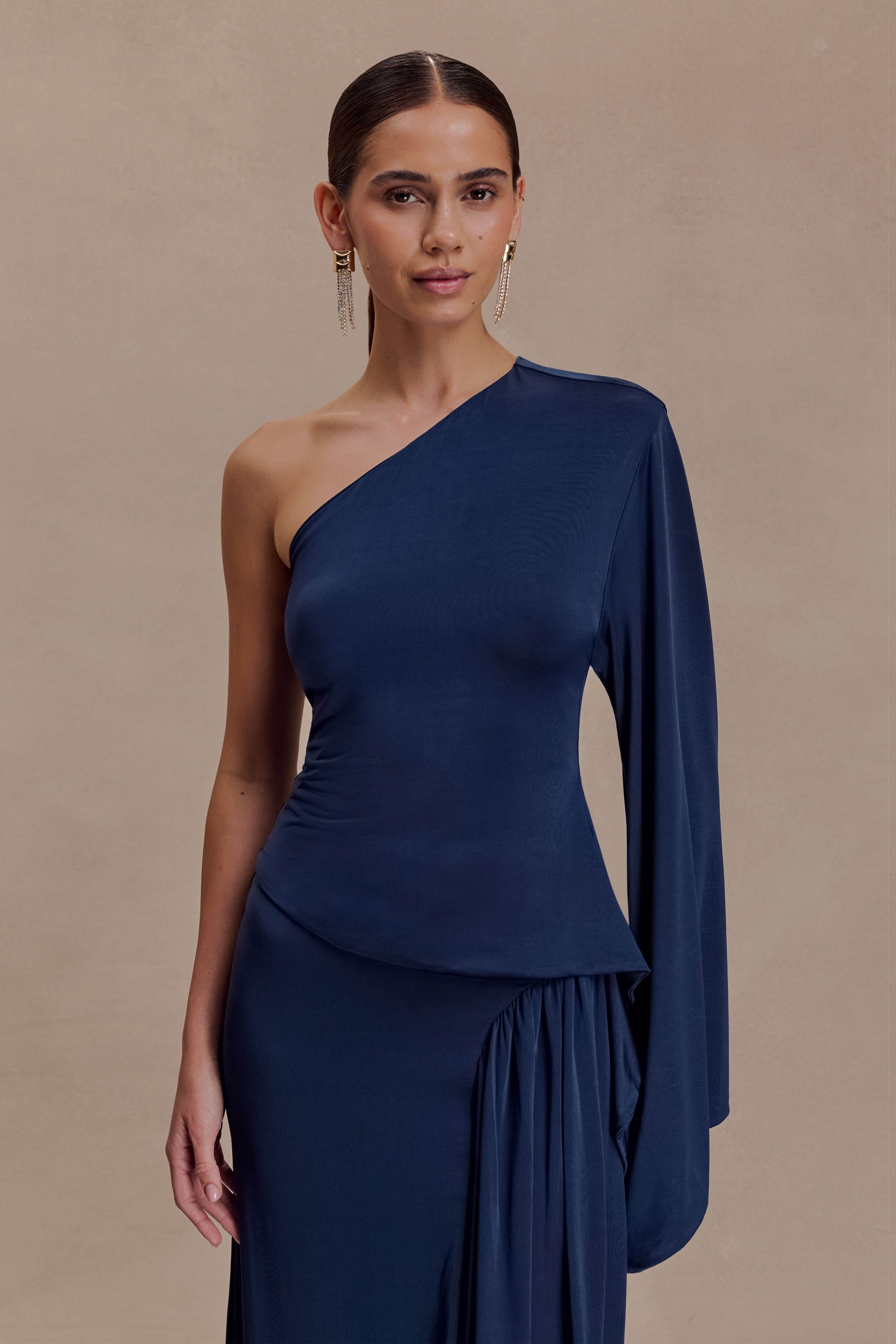 Satin One Shoulder Top