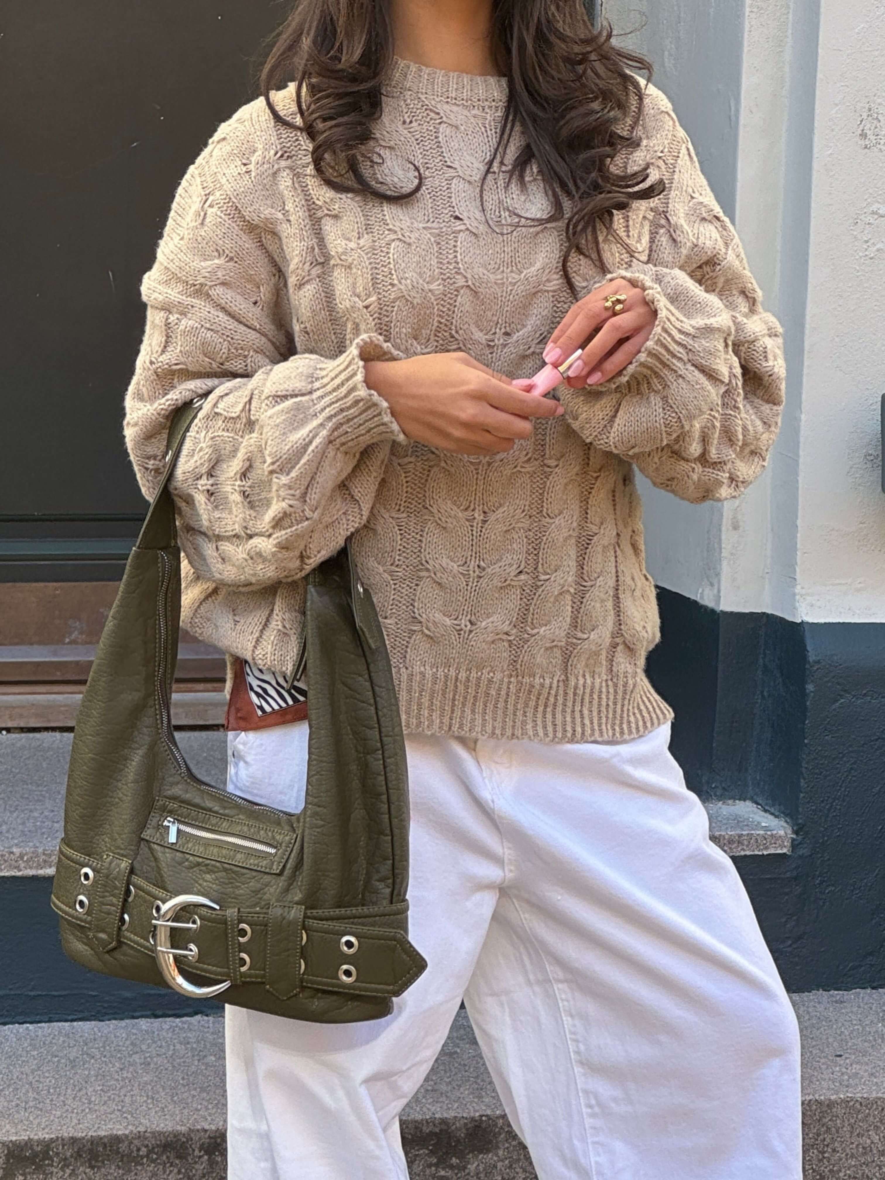 Anora Textured Knit Sweater