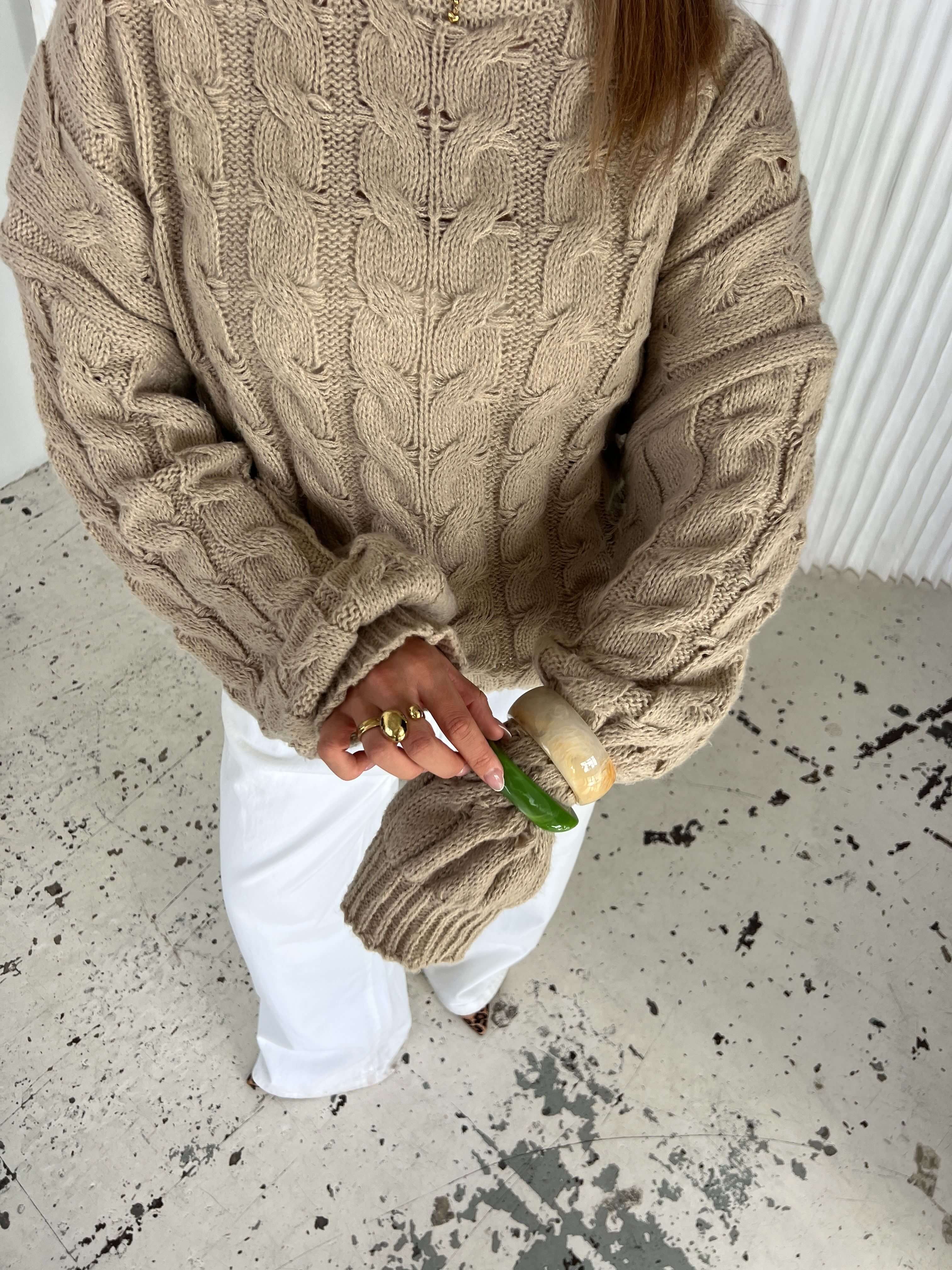 Anora Textured Knit Sweater