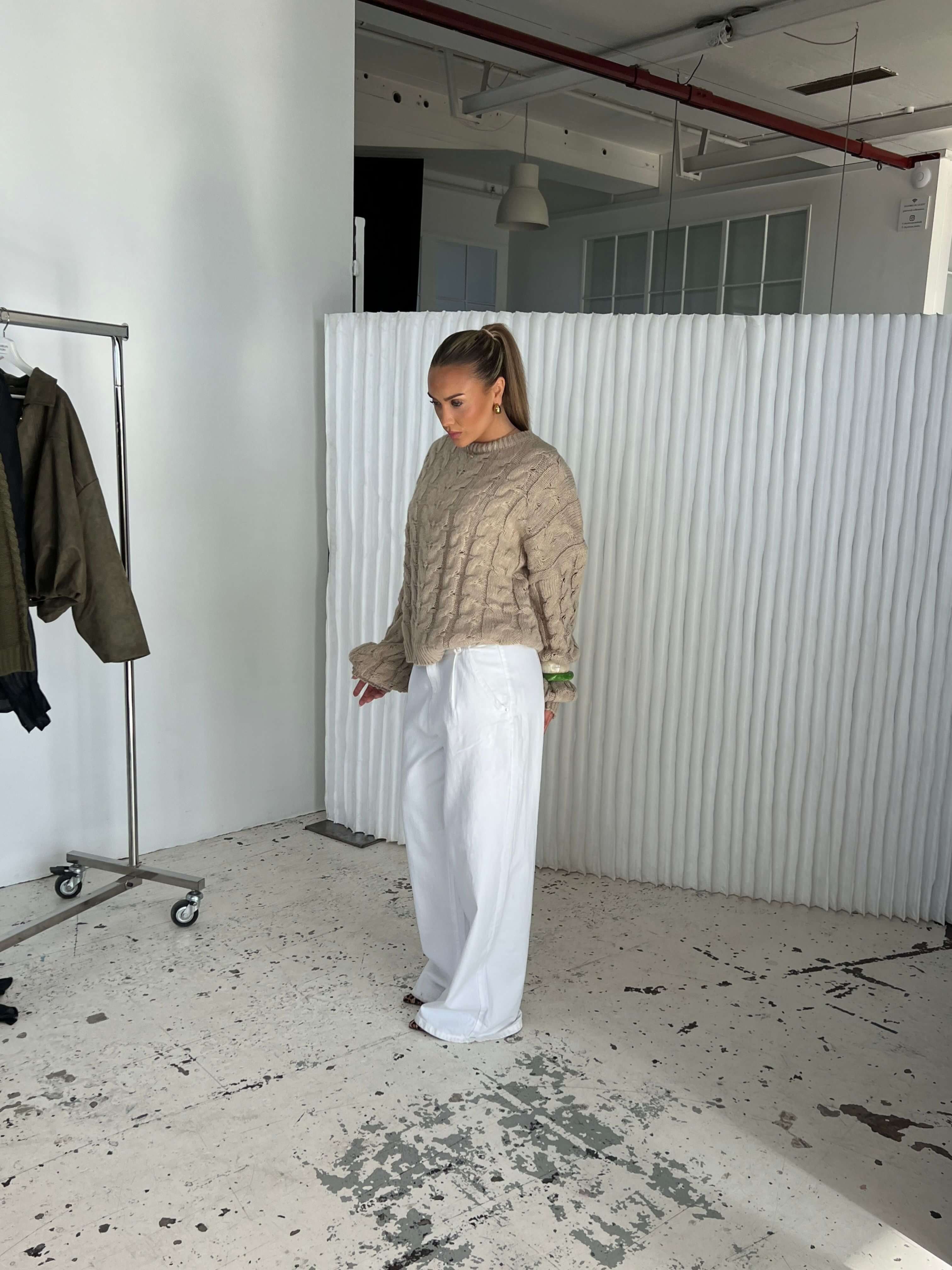 Anora Textured Knit Sweater