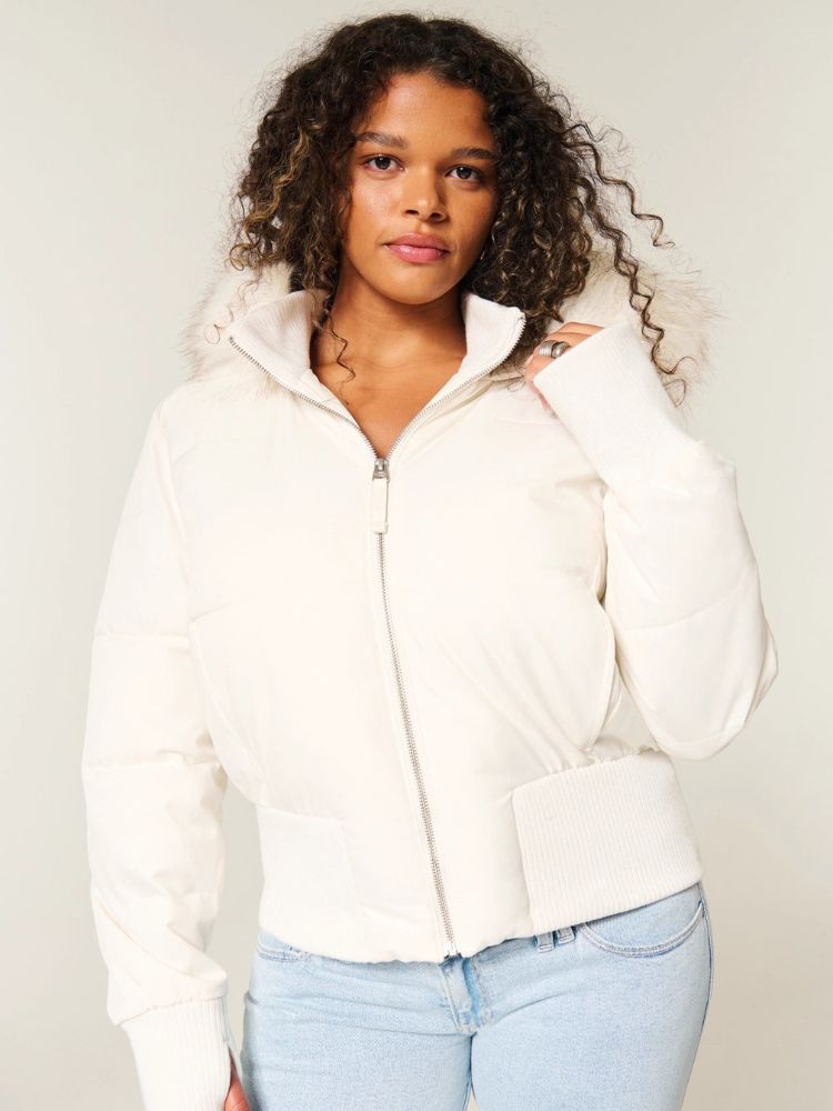 Premium White Fleece Hoodie