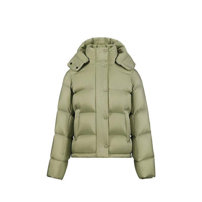 Charcoal Hooded Puffer Coat