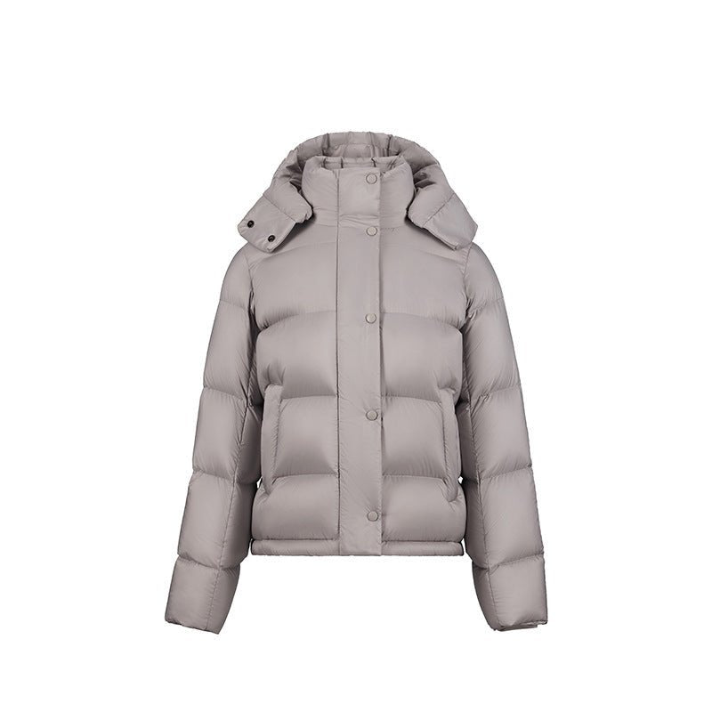 Charcoal Hooded Puffer Coat