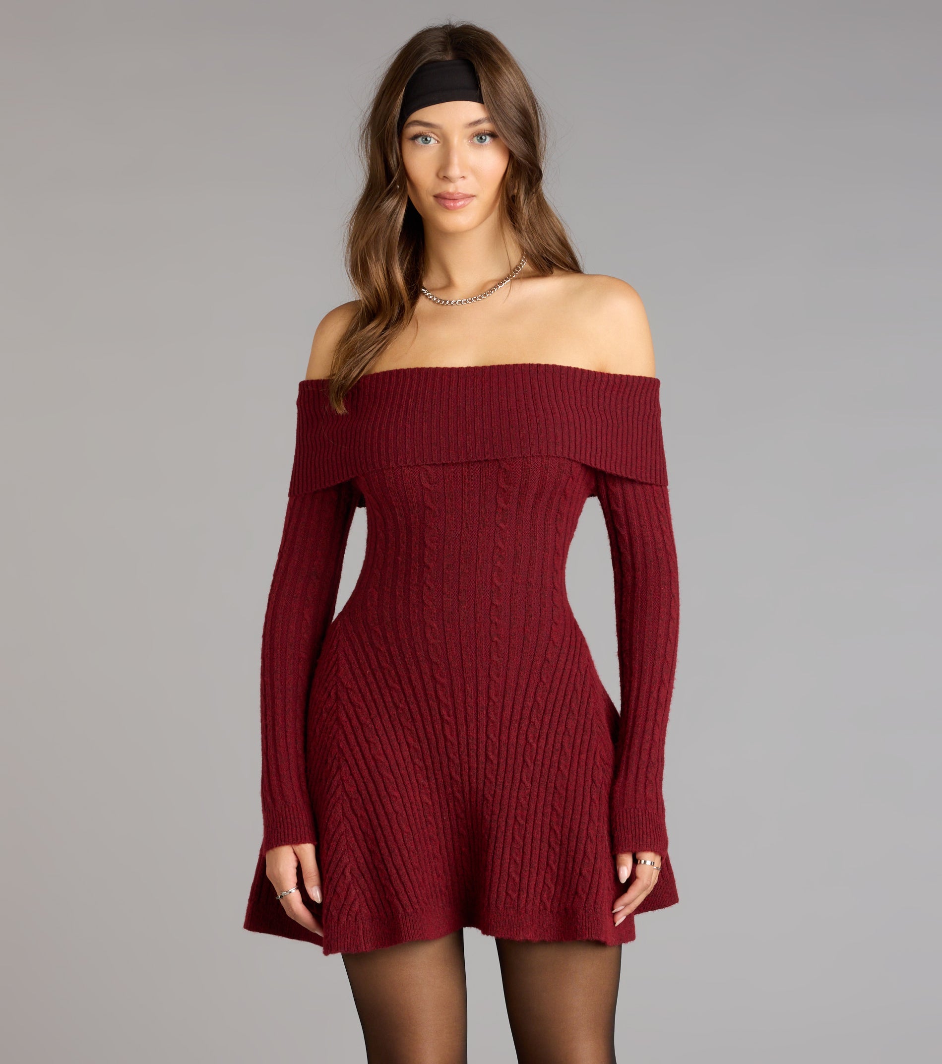 Taupe Wrap Dress