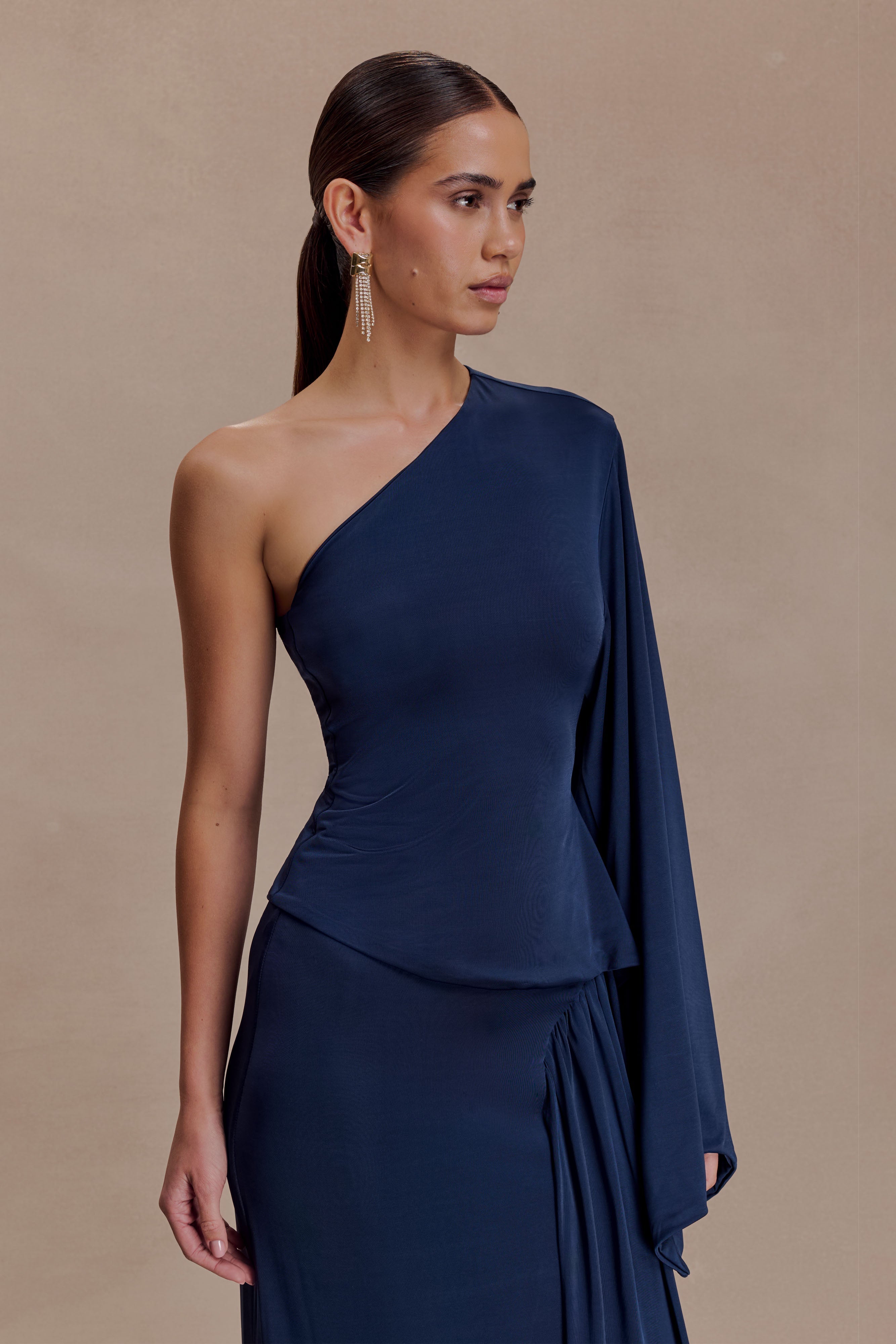 Satin One Shoulder Top