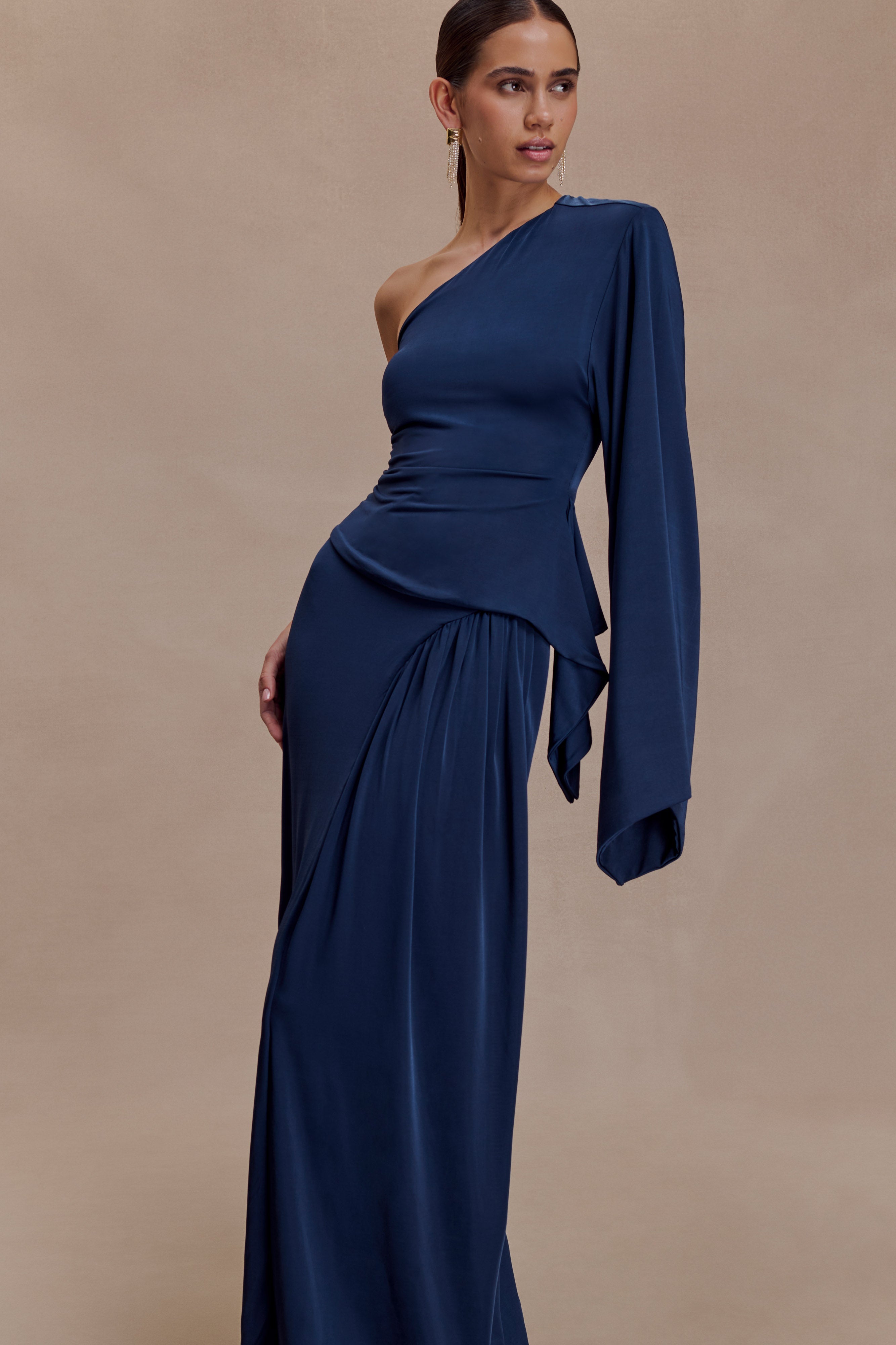 Satin One Shoulder Top