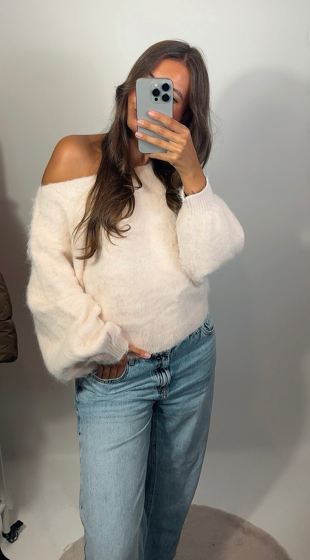 Luxe Fluffy Cropped Sweater