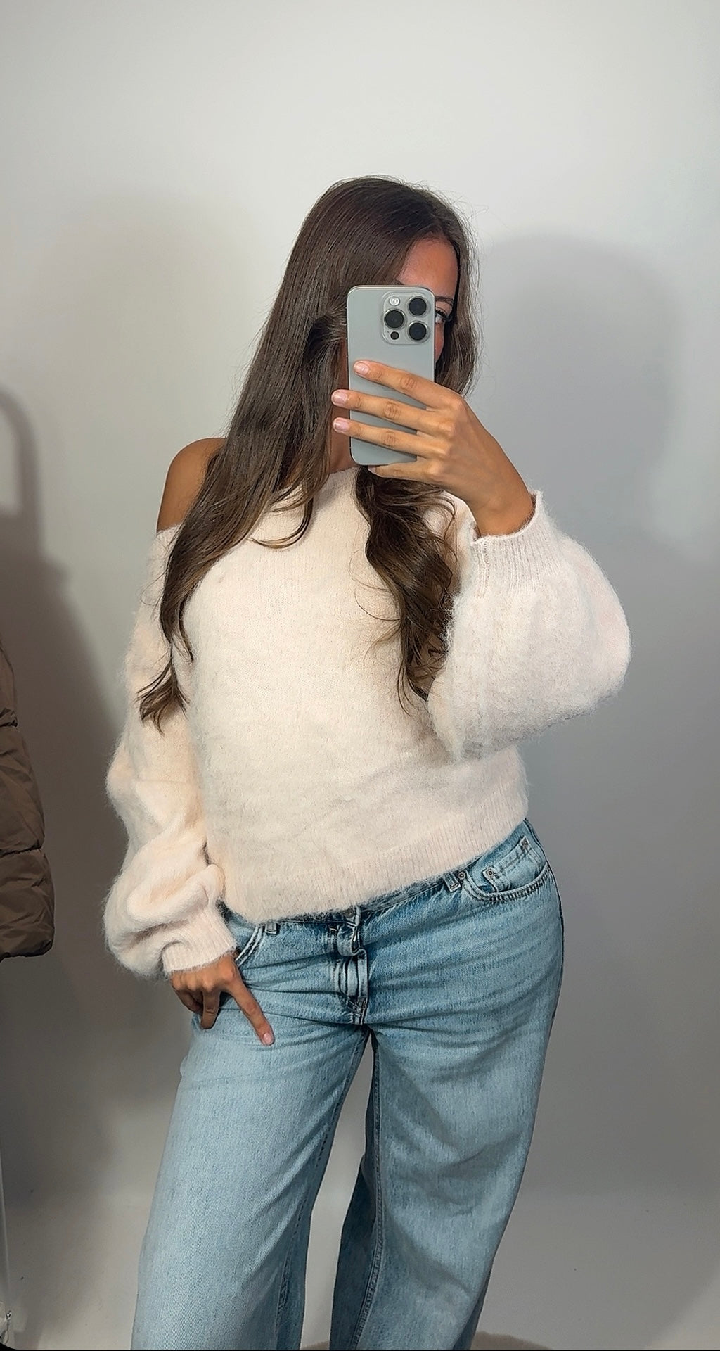 Luxe Fluffy Cropped Sweater