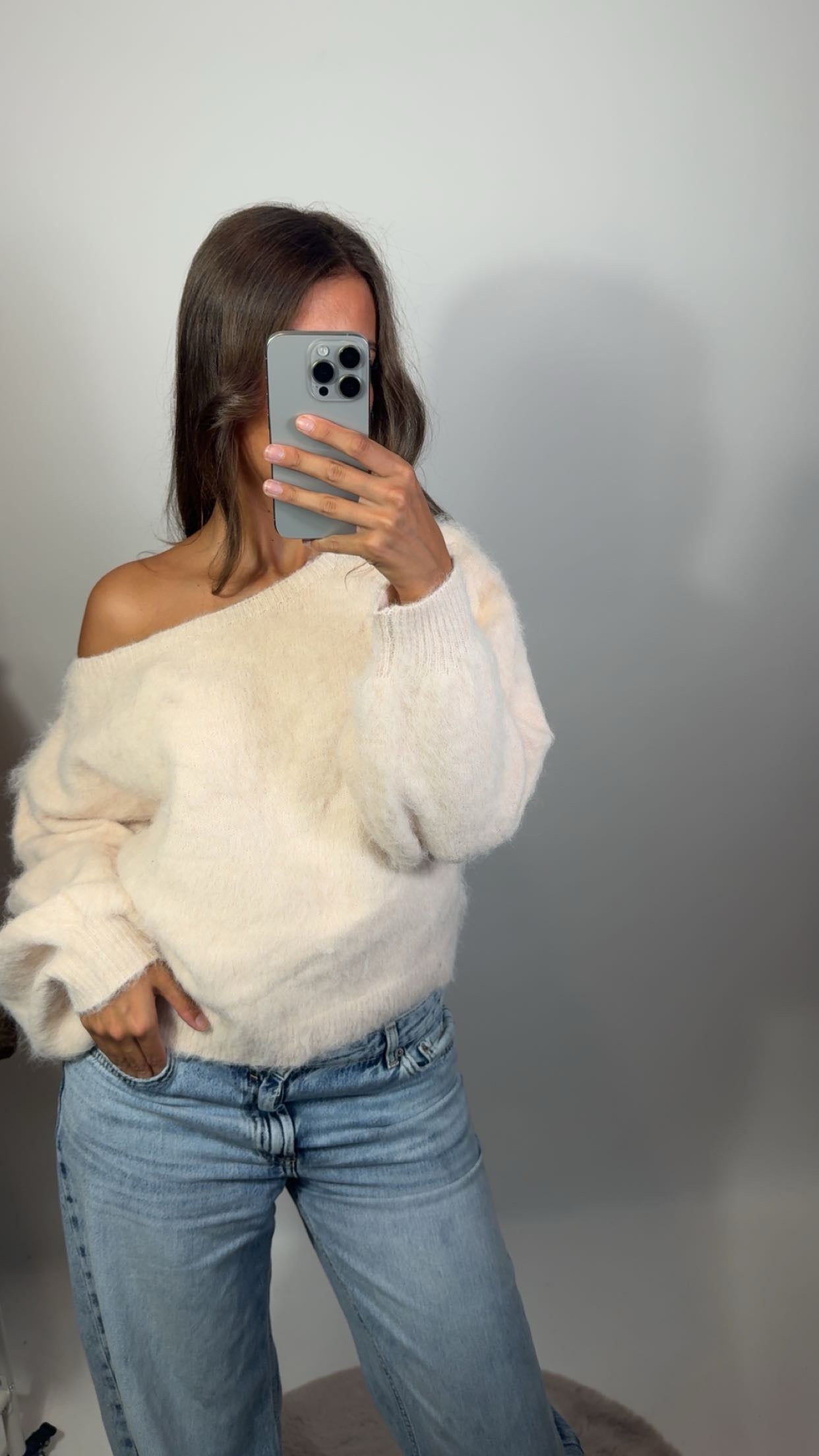 Luxe Fluffy Cropped Sweater