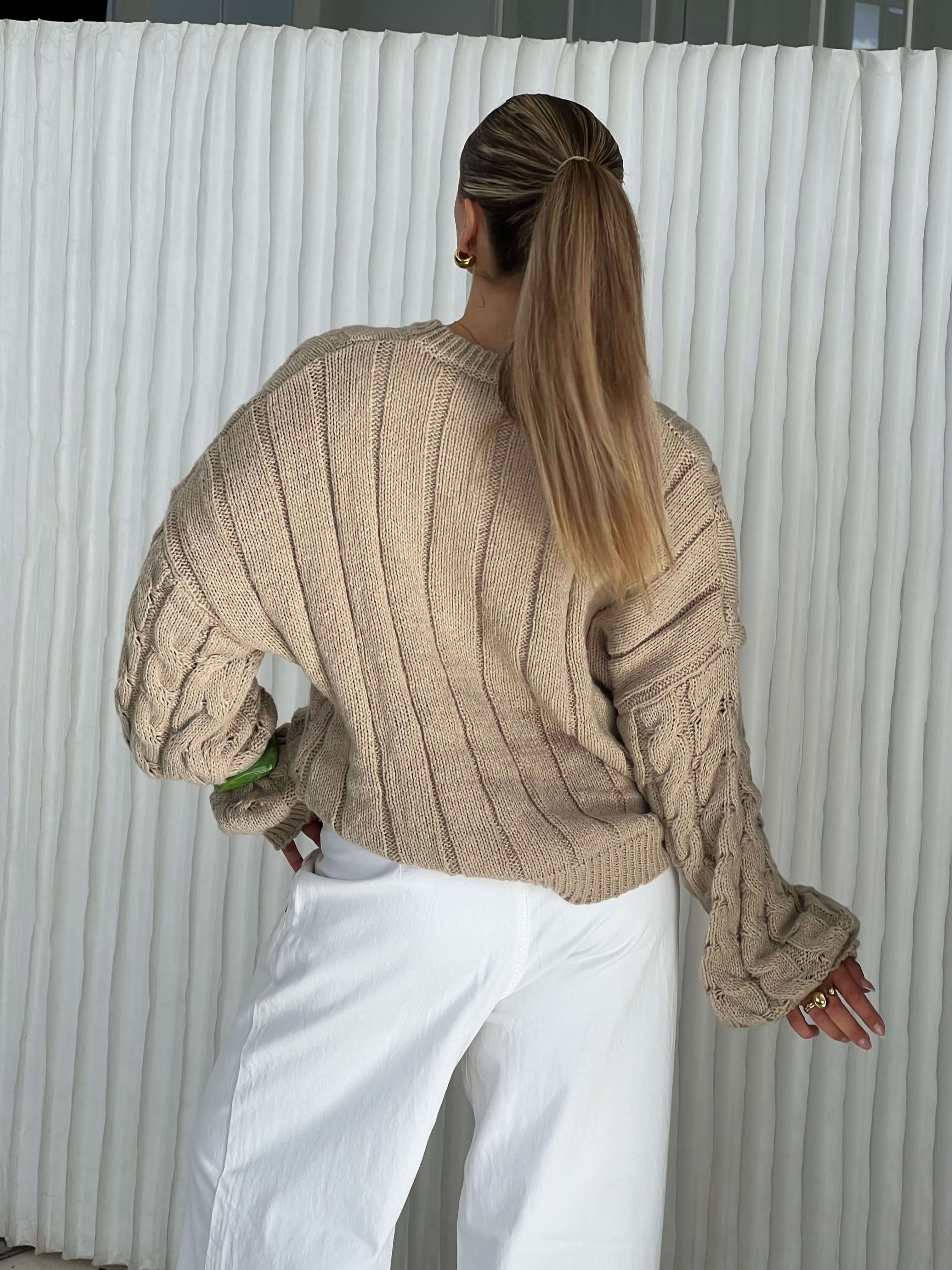 Anora Textured Knit Sweater