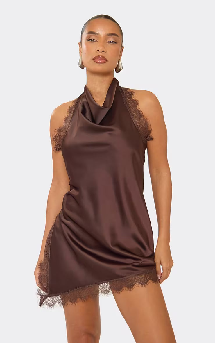 Cowl Mini Dress