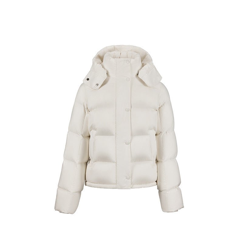 Charcoal Hooded Puffer Coat