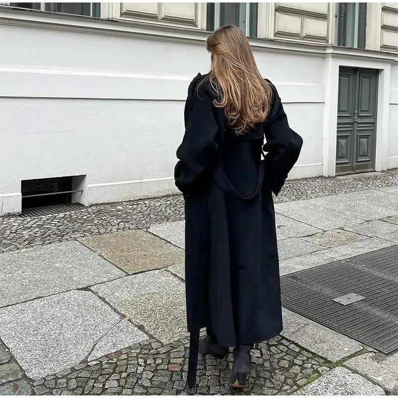 Luxurious Long Wool Coat