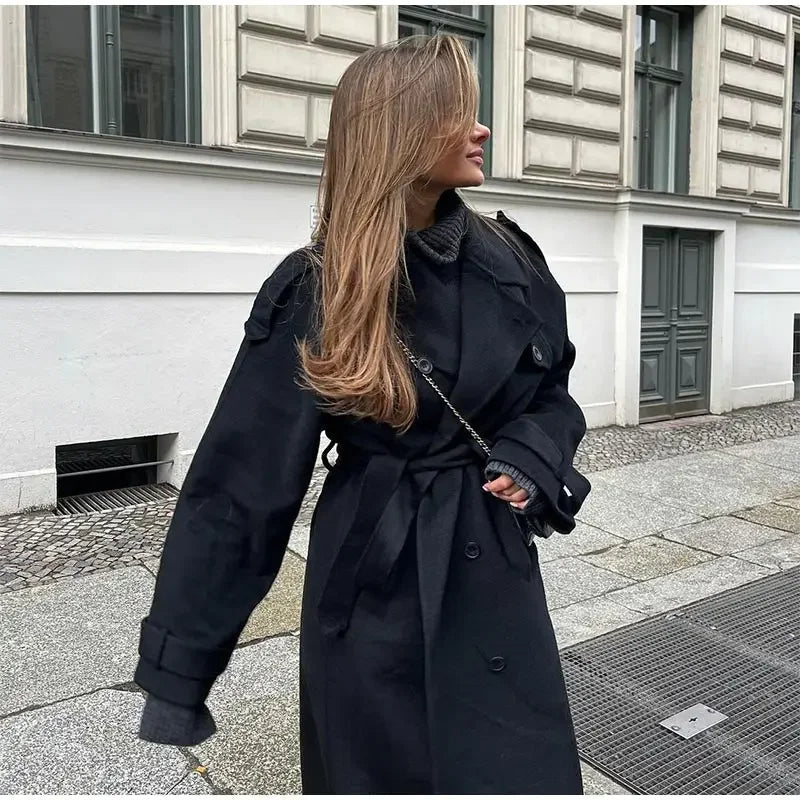Luxurious Long Wool Coat